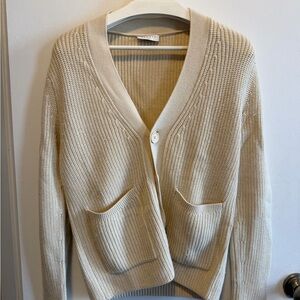 Sandro Cream Cardigan Sweater